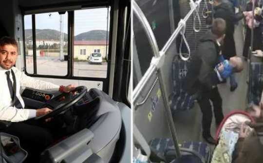 Avtobus sürücüsü 10 aylıq körpəni ölümdən xilas etdi -  FOTO+VİDEO