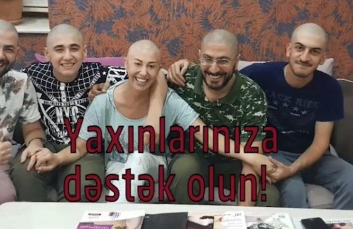 Aparıcının xanımı kimyaterapiyaya görə başını keçəl etdi -  Ailəsi ona dəstək oldu