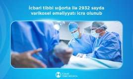 İcbari tibbi sığorta ilə 2932 sayda varikosel əməliyyatı icra olunub 