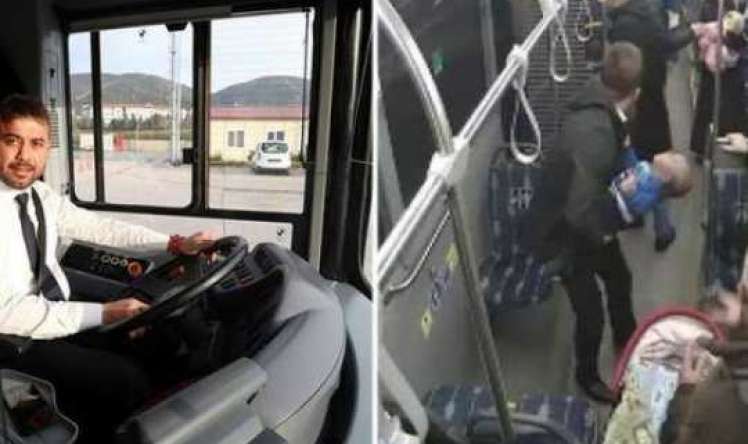 Avtobus sürücüsü 10 aylıq körpəni ölümdən xilas etdi -  FOTO+VİDEO