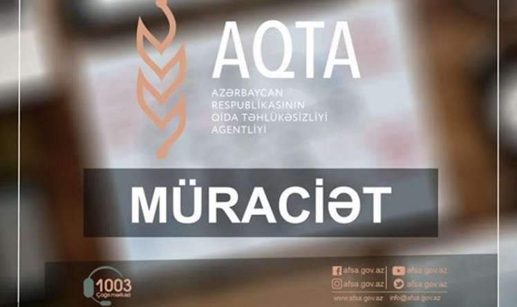 AQTA xaricdən keçə biləcək xəstəliklərə görə   MÜRACİƏT ETDİ